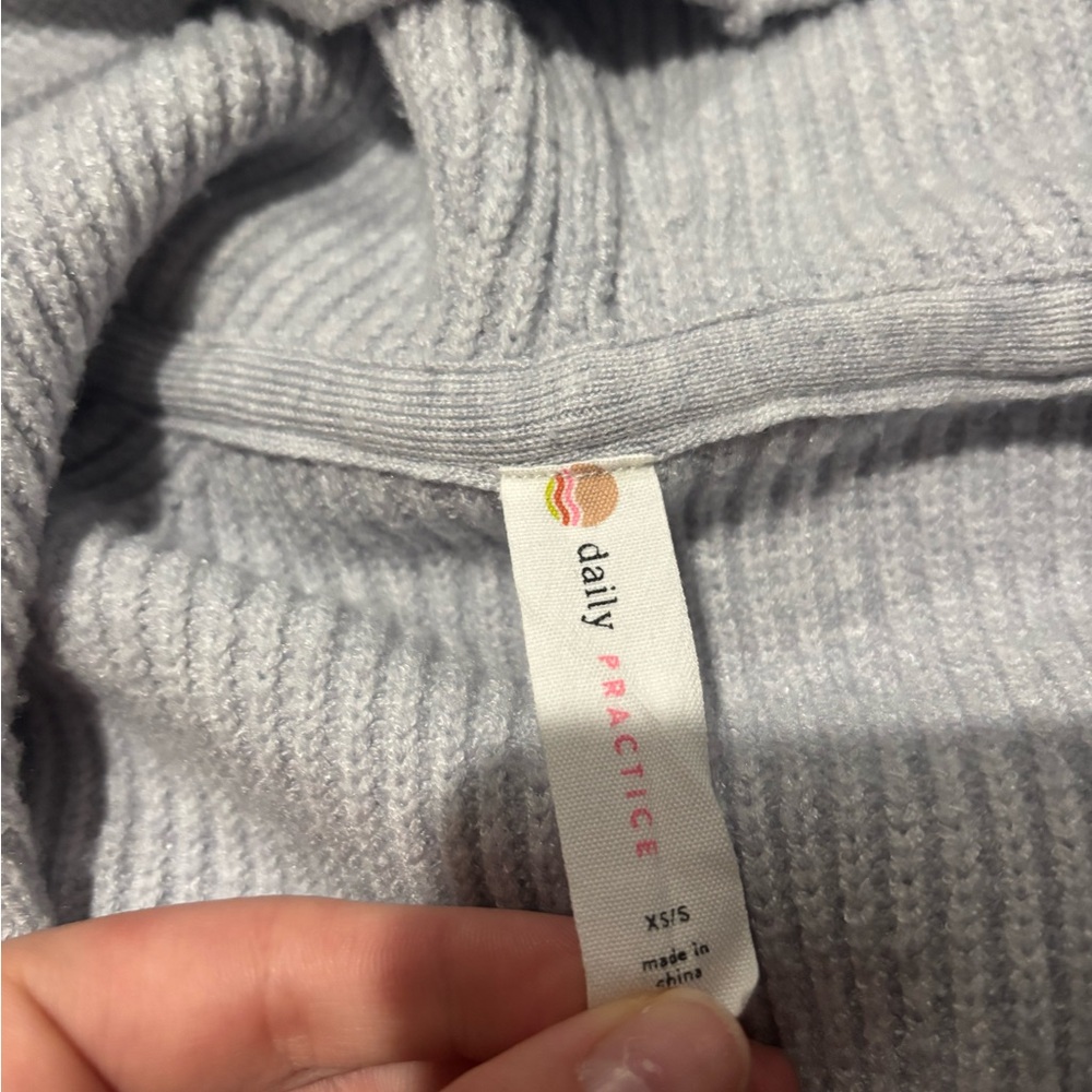 Anthropologie Daily Practice The Snow Bird Cardigan In Light Grey Size XS/S - Picture 7 of 8